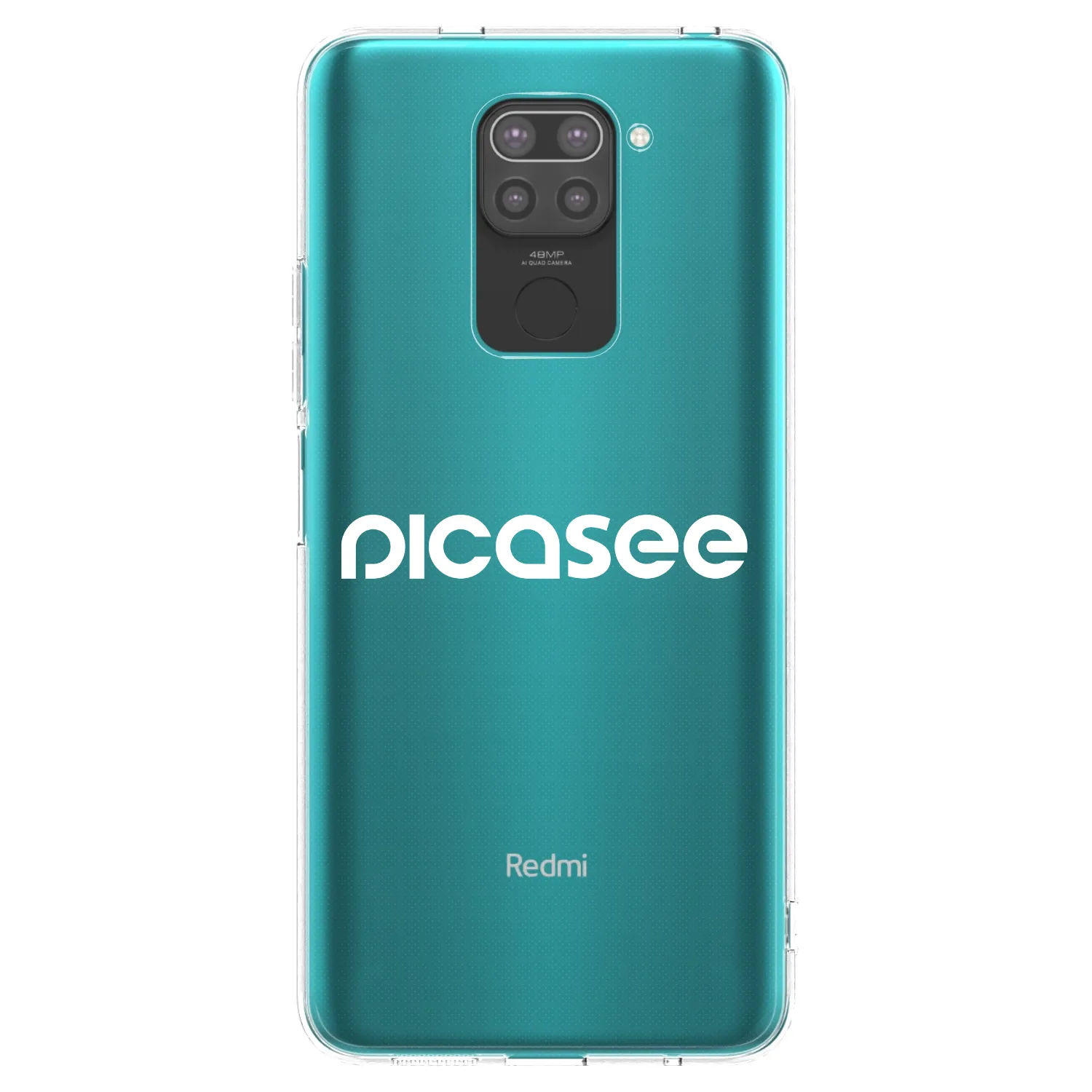 Picasee silikonski črni ovitek za Xiaomi Redmi Note 9 - Picasee - new logo - white