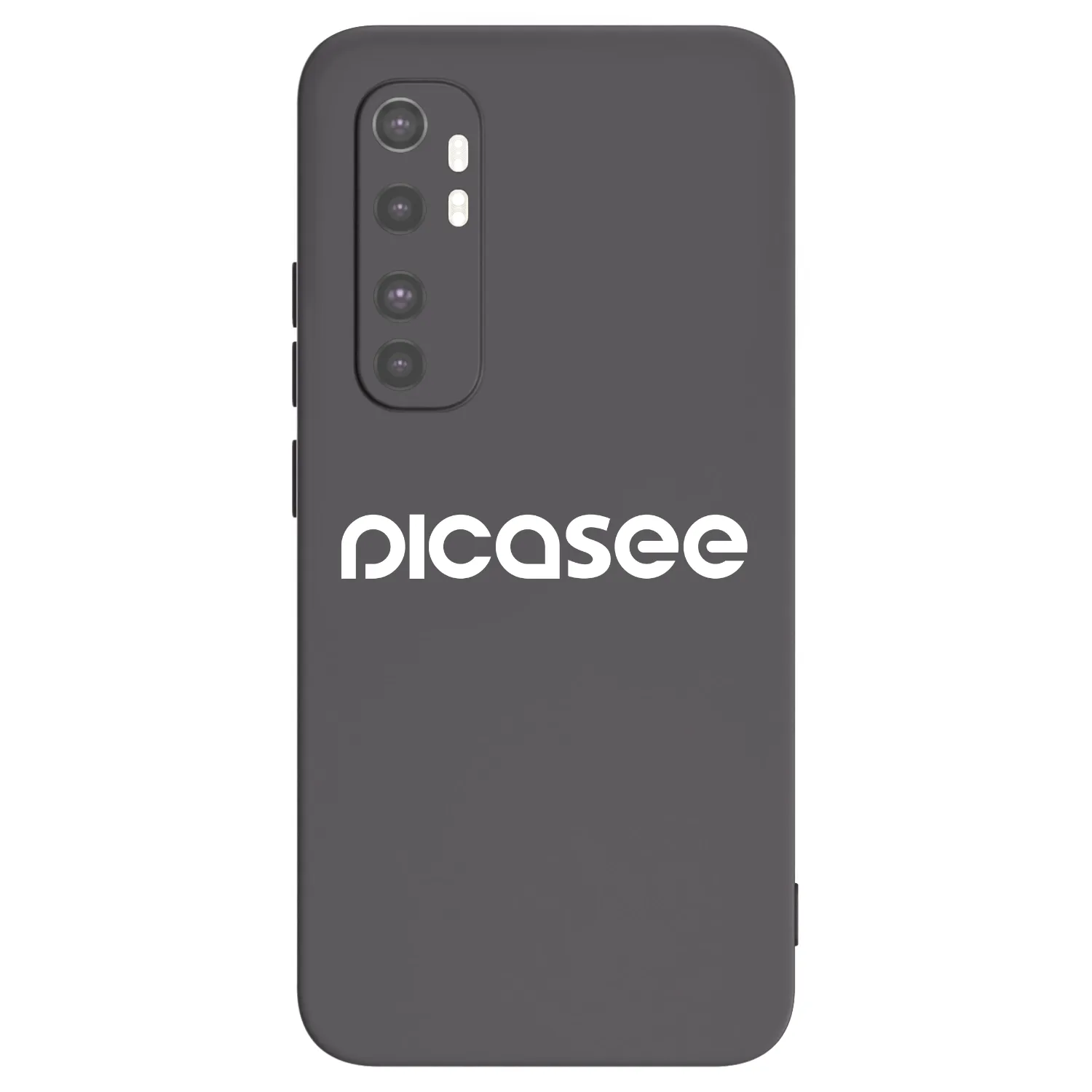 Picasee silikonski črni ovitek za Xiaomi Mi Note 10 Lite - Picasee - new logo - white