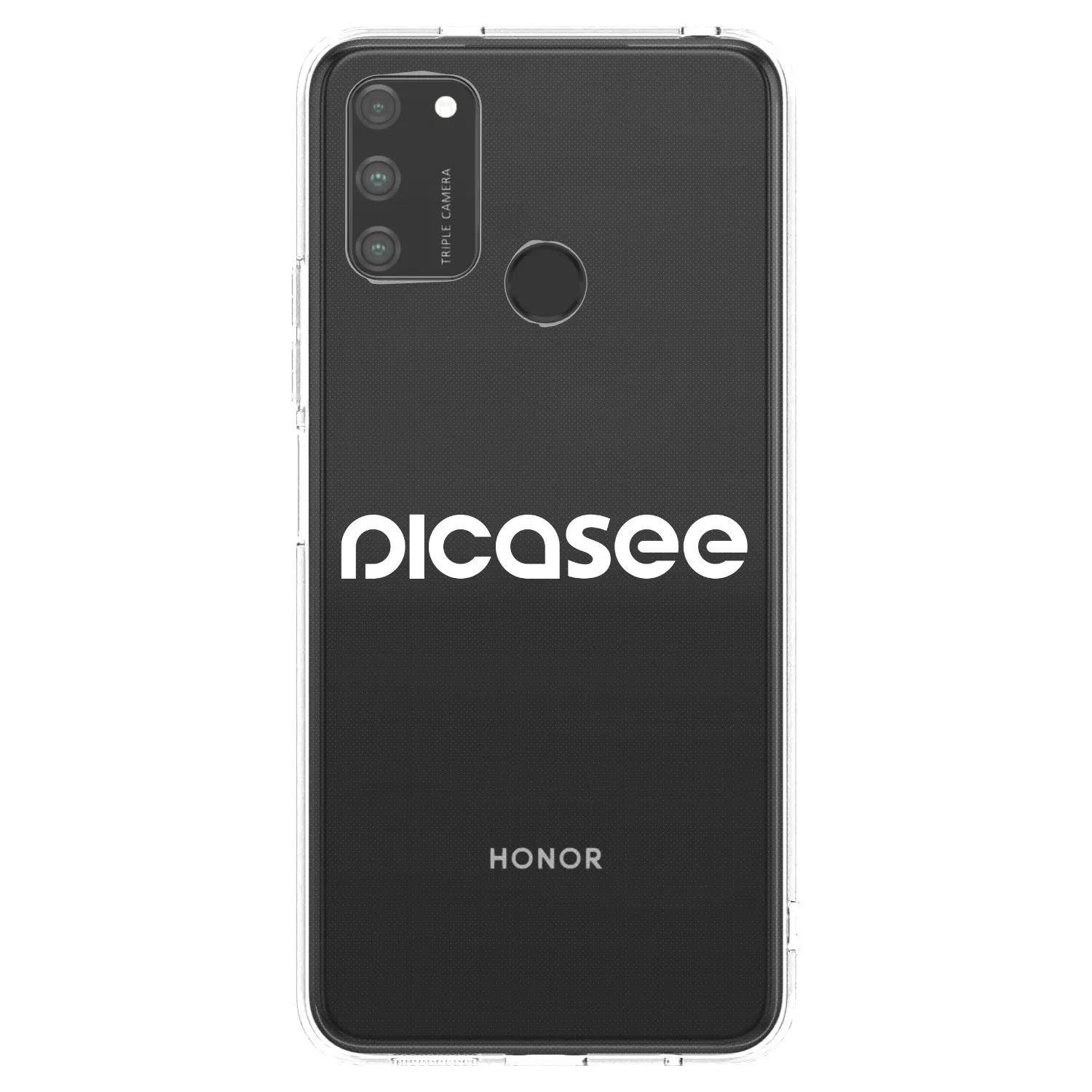 Picasee silikonski prozorni ovitek za Honor 9A - Picasee - new logo - white