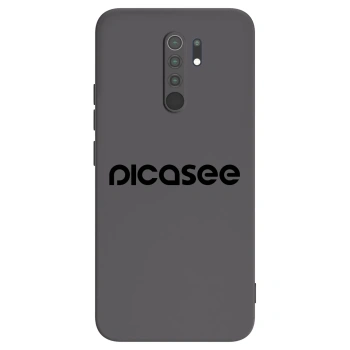 Picasee silikonski črni ovitek za Xiaomi Redmi 9 - Picasee - new logo - black