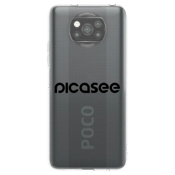 Picasee silikonski črni ovitek za Xiaomi Poco X3 - Picasee - new logo - black