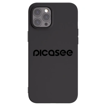 Picasee silikonski črni ovitek za Apple iPhone 12 Pro Max - Picasee - new logo - black