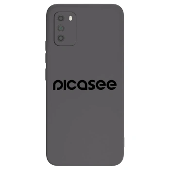 Picasee silikonski črni ovitek za Xiaomi Poco M3 - Picasee - new logo - black