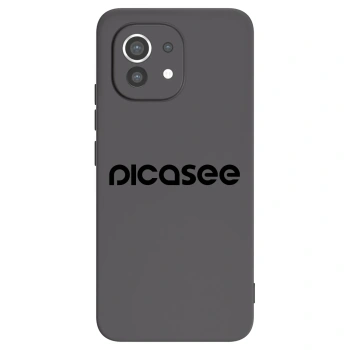 Picasee silikonski črni ovitek za Xiaomi Mi 11 - Picasee - new logo - black