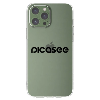 Picasee silikonski prozorni ovitek za Apple iPhone 13 Pro Max - Picasee - new logo - black