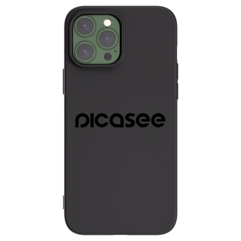 Picasee silikonski črni ovitek za Apple iPhone 13 Pro Max - Picasee - new logo - black