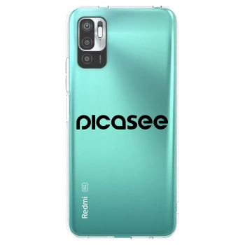 Picasee silikonski prozorni ovitek za Xiaomi Redmi Note 10 5G - Picasee - new logo - black