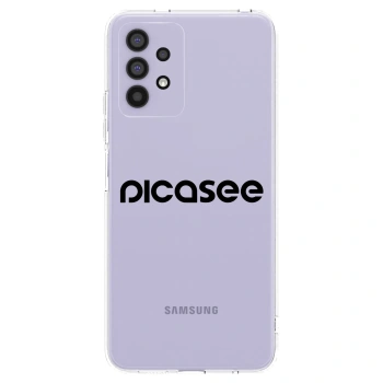 Picasee silikonski prozorni ovitek za Samsung Galaxy A32 4G SM-A325F - Picasee - new logo - black
