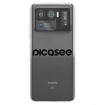 Picasee silikonski prozorni ovitek za Xiaomi Mi 11 Ultra - Picasee - new logo - black