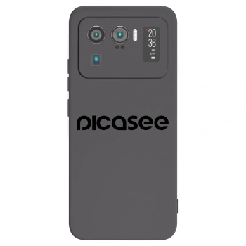 Picasee silikonski črni ovitek za Xiaomi Mi 11 Ultra - Picasee - new logo - black