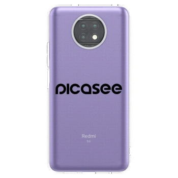 Picasee silikonski prozorni ovitek za Xiaomi Redmi Note 9T - Picasee - new logo - black