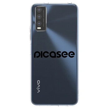 Picasee silikonski prozorni ovitek za Vivo Y20s - Picasee - new logo - black