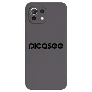 Picasee silikonski črni ovitek za Xiaomi 11 Lite 5G NE - Picasee - new logo - black