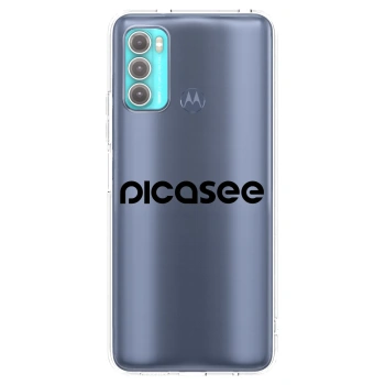 Picasee silikonski prozorni ovitek za Motorola Moto G60 - Picasee - new logo - black