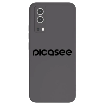 Picasee silikonski črni ovitek za Vivo Y72 5G - Picasee - new logo - black