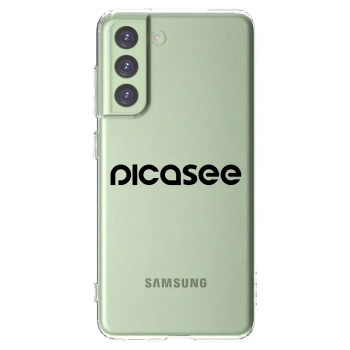 Picasee silikonski prozorni ovitek za Samsung Galaxy S21 FE 5G - Picasee - new logo - black