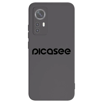 Picasee silikonski črni ovitek za Xiaomi 12 - Picasee - new logo - black
