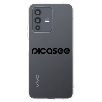 Picasee silikonski prozorni ovitek za Vivo V23 5G - Picasee - new logo - black