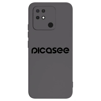 Picasee silikonski črni ovitek za Xiaomi Redmi 10C - Picasee - new logo - black