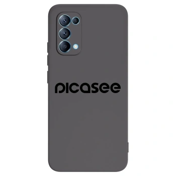 Picasee silikonski črni ovitek za OPPO Reno 5 5G - Picasee - new logo - black