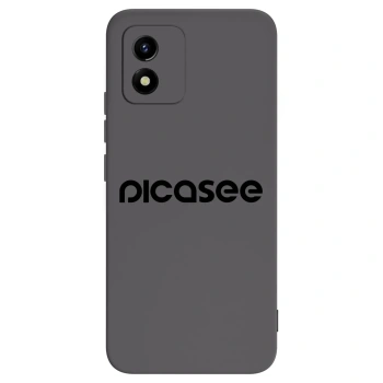 Picasee silikonski črni ovitek za Vivo Y01 - Picasee - new logo - black