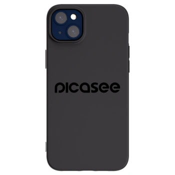 Picasee silikonski črni ovitek za Apple iPhone 14 Plus - Picasee - new logo - black