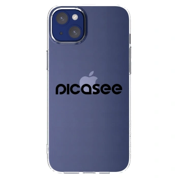 Picasee silikonski prozorni ovitek za Apple iPhone 14 Plus - Picasee - new logo - black