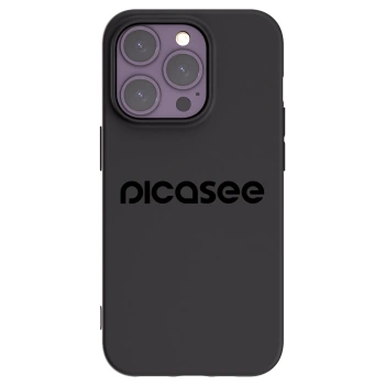 Picasee silikonski črni ovitek za Apple iPhone 14 Pro - Picasee - new logo - black