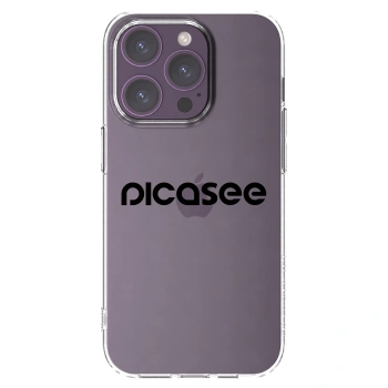 Picasee silikonski prozorni ovitek za Apple iPhone 14 Pro - Picasee - new logo - black