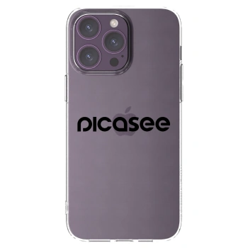 Picasee silikonski prozorni ovitek za Apple iPhone 14 Pro Max - Picasee - new logo - black