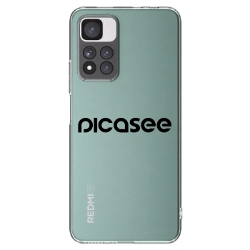 Picasee silikonski prozorni ovitek za Xiaomi Redmi Note 11 Pro+ 5G - Picasee - new logo - black