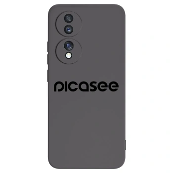 Picasee silikonski črni ovitek za Honor 70 - Picasee - new logo - black