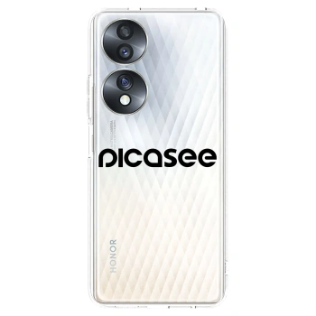 Picasee silikonski prozorni ovitek za Honor 70 - Picasee - new logo - black
