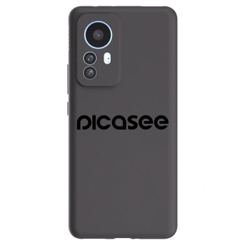 Picasee silikonski črni ovitek za Xiaomi 12T - Picasee - new logo - black