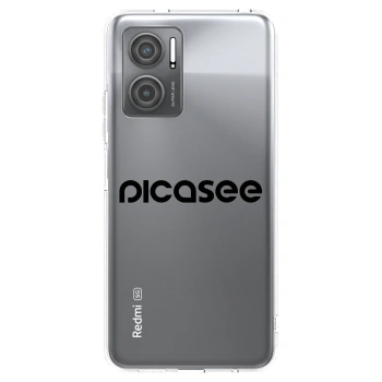 Picasee silikonski prozorni ovitek za Xiaomi Redmi 10 5G - Picasee - new logo - black
