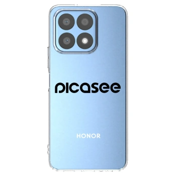 Picasee silikonski prozorni ovitek za Honor X8a - Picasee - new logo - black