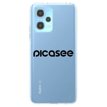 Picasee silikonski prozorni ovitek za Xiaomi Redmi Note 12 5G - Picasee - new logo - black