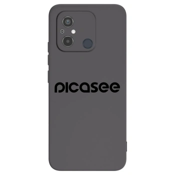 Picasee silikonski črni ovitek za Xiaomi Redmi 12C - Picasee - new logo - black