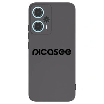 Picasee silikonski črni ovitek za Xiaomi Poco F5 - Picasee - new logo - black