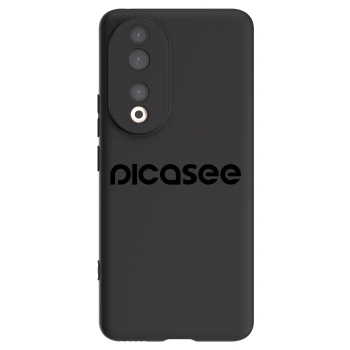 Picasee silikonski črni ovitek za Honor 90 5G - Picasee - new logo - black