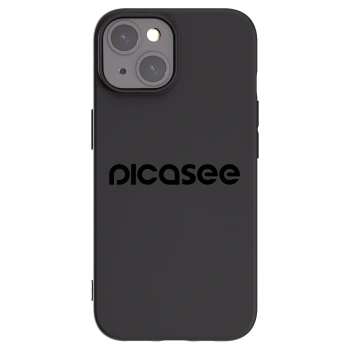 Picasee silikonski črni ovitek za Apple iPhone 15 - Picasee - new logo - black