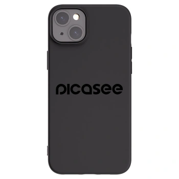 Picasee silikonski črni ovitek za Apple iPhone 15 Plus - Picasee - new logo - black