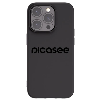 Picasee silikonski črni ovitek za Apple iPhone 15 Pro - Picasee - new logo - black