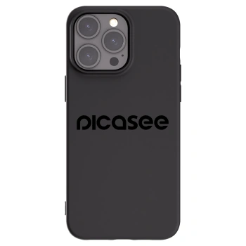 Picasee silikonski črni ovitek za Apple iPhone 15 Pro Max - Picasee - new logo - black