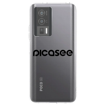 Picasee silikonski prozorni ovitek za Xiaomi Poco F5 Pro 5G - Picasee - new logo - black