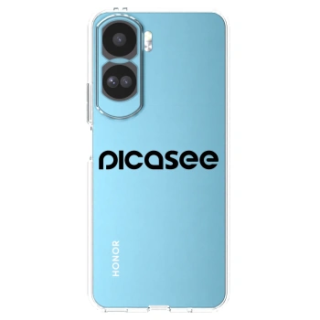 Picasee silikonski prozorni ovitek za Honor 90 Lite 5G - Picasee - new logo - black