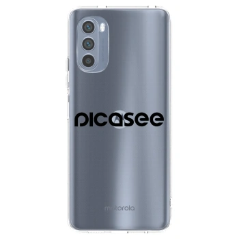 Picasee silikonski prozorni ovitek za Motorola Moto G62 - Picasee - new logo - black