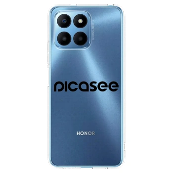 Picasee silikonski prozorni ovitek za Honor 70 Lite - Picasee - new logo - black