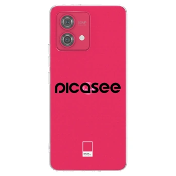 Picasee silikonski prozorni ovitek za Motorola Moto G84 5G - Picasee - new logo - black