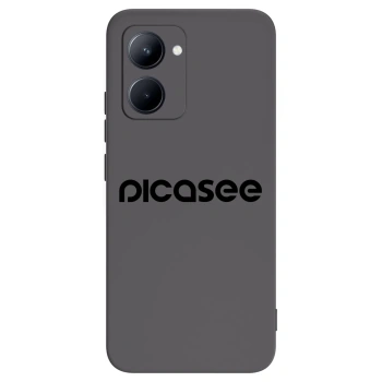 Picasee silikonski črni ovitek za Realme C33 (2023) - Picasee - new logo - black